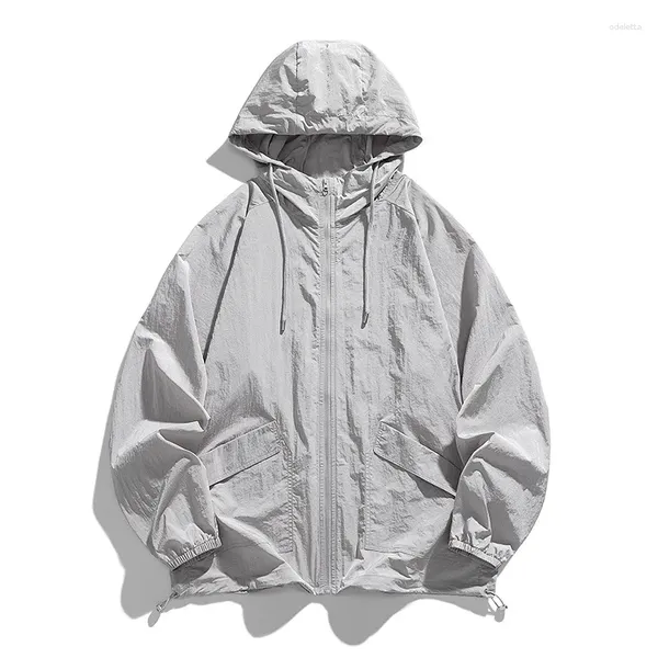 Jaquetas masculinas casaco de proteção solar para atividades ao ar livre roupas verão pele fresca elegante 2024 jaqueta casual atacado