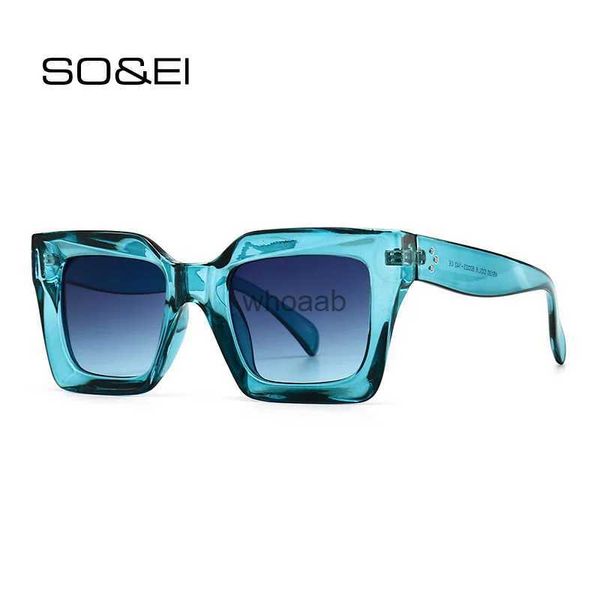 Óculos de sol SO EI Retro Cat Eye Mulheres Óculos de Sol Moda Marca Designer Azul Roxo Quadrado Óculos de Sol Homens Shades UV400 Feminino Eyewear YQ231014