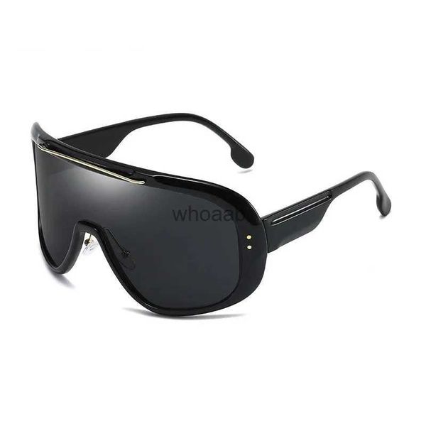 Sonnenbrille Spiegel Schild Visier Maske Sonnenbrille Damen Herren 2023 Übergroße winddichte Brille Onepeice Big Frame Goggles Shades Sport UV400 YQ231014