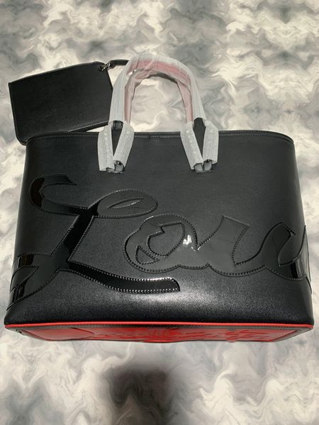 Borsa tote di design classico Borse baggit Borsa per la spesa con motivo pietra nera Borsa in pelle Moda Lettera Stampa Borsa con fondi di marca