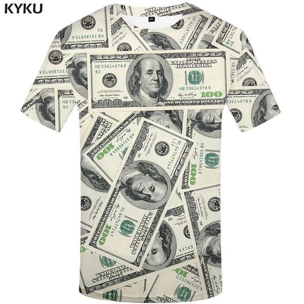 KYKU Dollar T Hemd Männer Geld T-shirts Gothic 3d T-shirt Lustige T Shirts Hip Hop T-shirt Coole Herren Kleidung 2018 neue Sommer Top244n