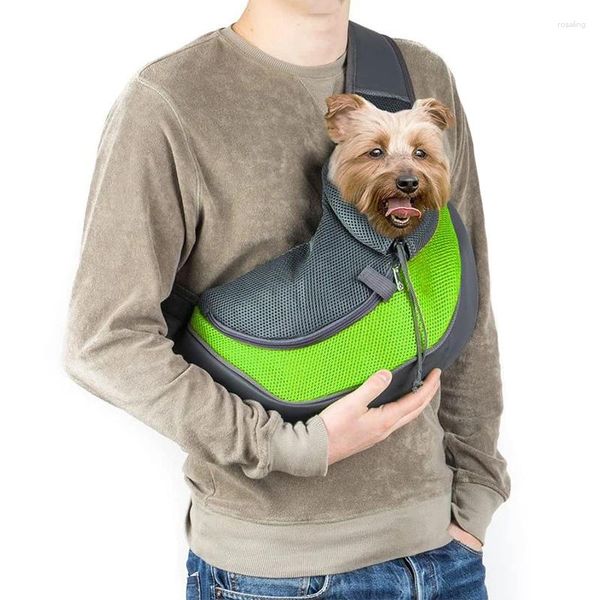 Capas de assento de carro para cachorro respirável transportadora bolsa de viagem ao ar livre bolsa de ombro estilingue pet tote gato filhote de cachorro
