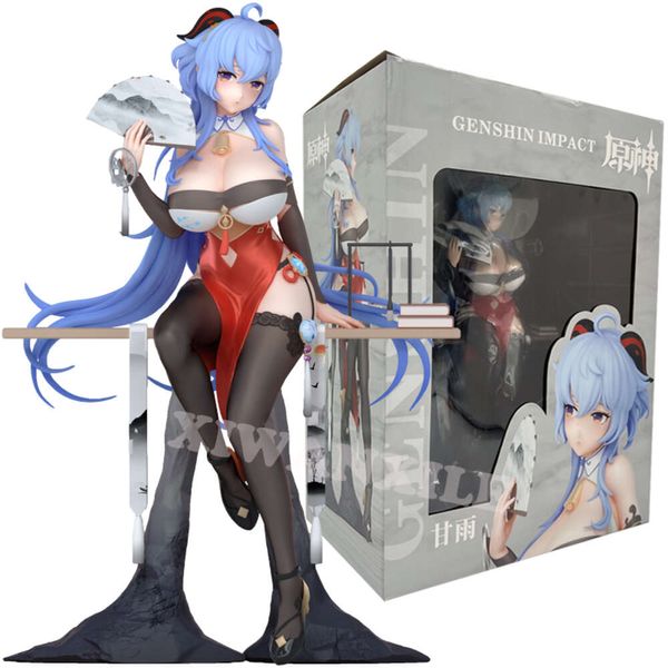 Giocattoli con le dita 26 cm Genshin Impact Ganyu Sexy Anime Girl Figura Ganyu Costume da bagno Action Figure Klee Figura da collezione per adulti Modello bambola giocattoli regalo