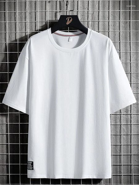 Herren T-Shirts Große Größe Sommer Herren Basic T-Shirts Kurzarm Lässige Baumwolle Übergroße Mode T-Shirts 6XL 7XL 8XL