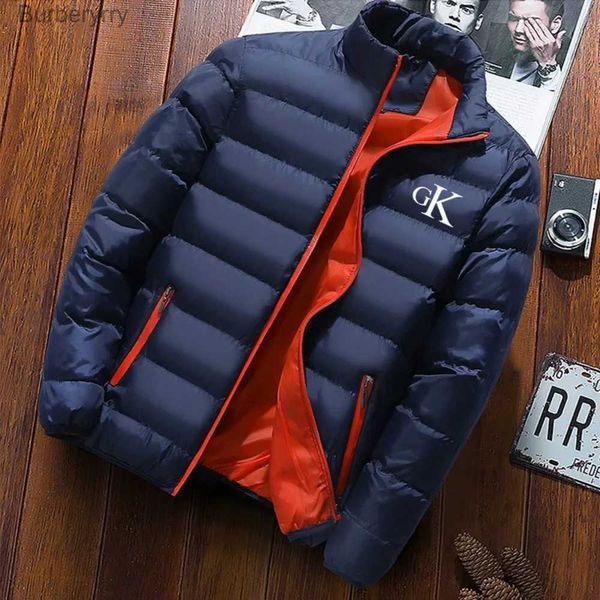 Parkas masculinas para baixo 2023 Novas roupas de classe Novas jaquetas de marca de moda masculina esportes andando em bicicletas de rua impressas Jaquetas de moda masculina quenteL231014