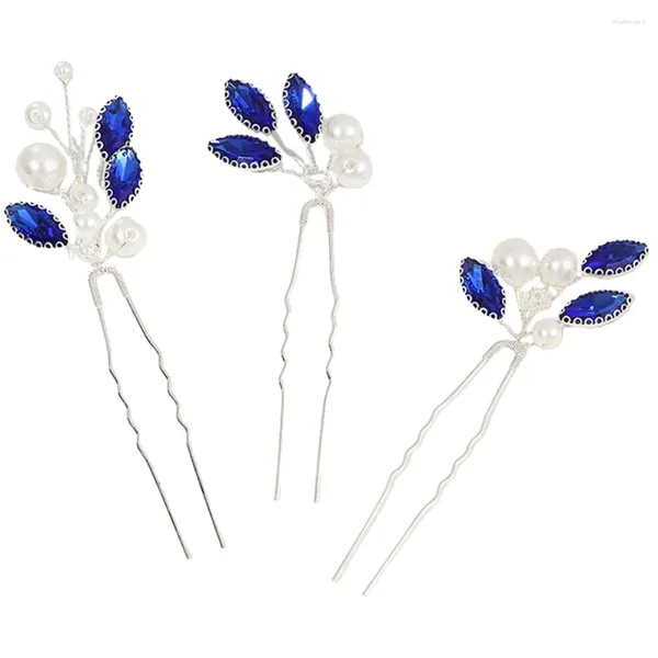 Bandanas nupcial pino de cabelo em forma de u feminino casamento hairpin noiva acessórios noivas cristal hairpins