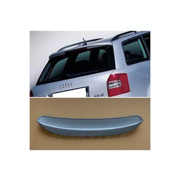 Per 02-05 Audi A4 Avant spoiler sul tetto ala posteriore in fibra di vetro, primer grigio non verniciato