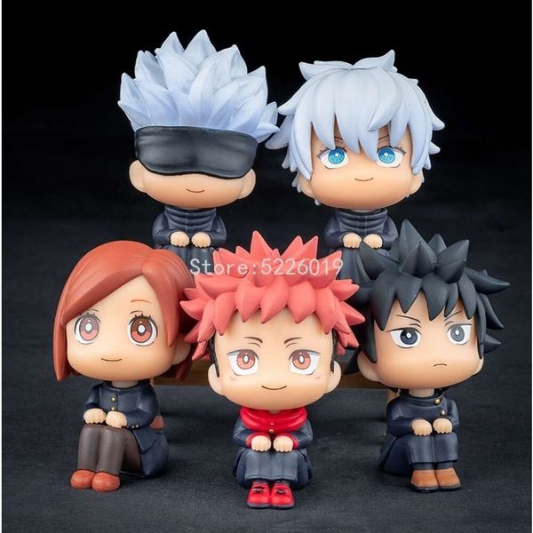 Fingerspielzeug Jujutsu Kaisen Anime Figur Look Up Itadori Yuji Gojo Satoru Actionfigur Fushiguro Megumi Kugisaki Nobara Figur Puppe Geschenk