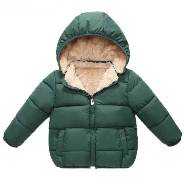 Piumino Bambino Bambini Ragazzi Giacche Invernali Cappotti spessi Caldi Capispalla in cashmere Per ragazze Giacca con cappuccio Vestiti per bambini Cappotto per bambini 1-6 anni J231013