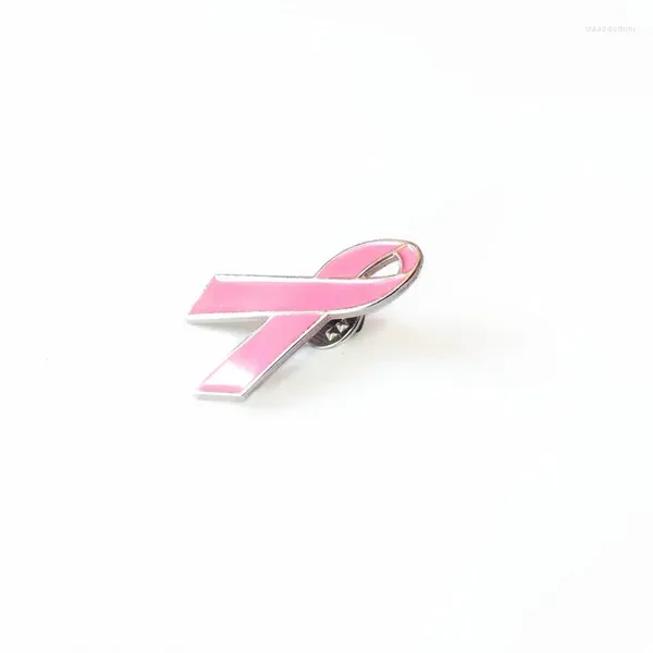 Броши с большой розовой лентой, значок, брошь, булавка на лацкане, осведомленность о раке молочной железы