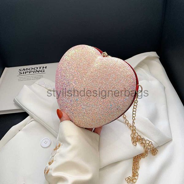 Cross Body Glitter Bag Mulheres Novo Estilo Hard Case Moda Único Ombro Cross Bagsstylelishdesignerbags