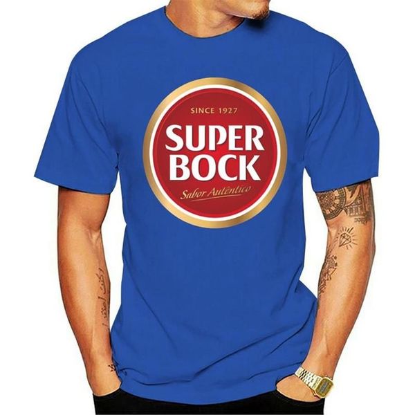 Herren T-Shirts Casual Fashion T-Shirt Rundhals Cool Man's Super Bock Beer Portugal Bedruckt Kurzarm2283