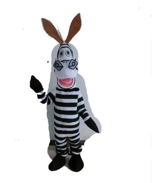 Venda direta da fábrica POLE STAR MASCOTE TRAJES branco e preto cavalo mascote trajes zebra disfarce