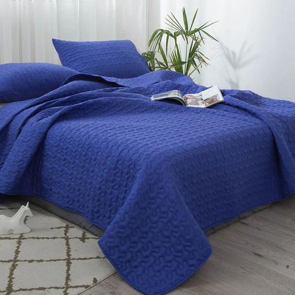 Bettwäsche-Sets, gesteppt, einfarbig, Bettdecke im koreanischen Stil, verdickter, gebürsteter Bastelbogen, Kissenbezug, vierteilig, weich, bequem, vier Jahreszeiten