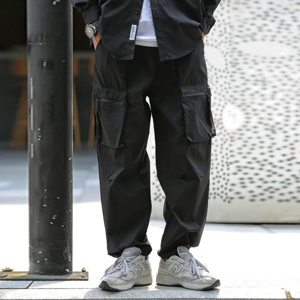 Pantaloni da uomo Autunno Inverno Giapponese Outdoor Funzionale Cityboy Casual 3D Pocket Cargo Uomini e donne