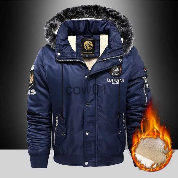 Piumino da uomo Parka 2023 Inverno Outdoor Casual Piumino Parka Cappotto Oversize Plus Velluto spesso Marca Mantieni caldo Giacca oversize imbottita rossa nera da uomo J231014