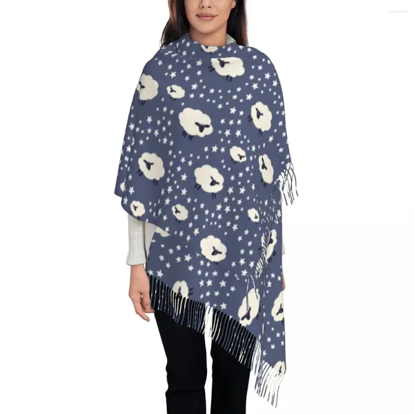 Schals Star Sheep Schlafschal für Damen, warme Winter-Kaschmir-Tücher und großer Wickelschal für Damen