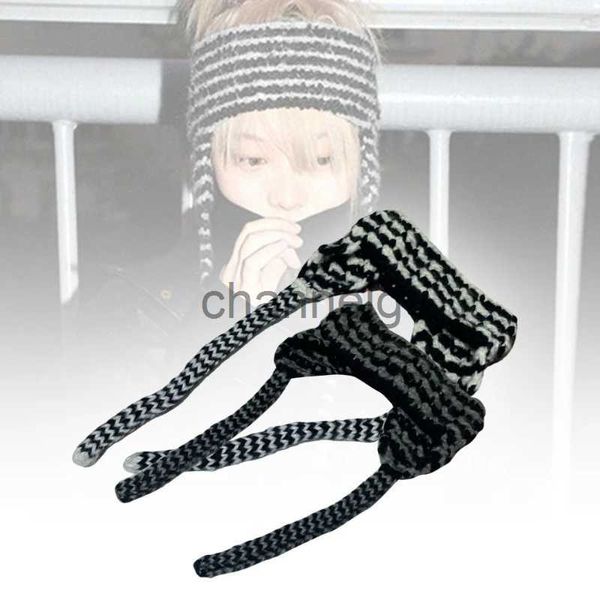Beanie/Skull Caps Korean Knitted Headband Winter Ear Warmer Ear Band Cover for Cold Weather Empty Top Hat Retro Headband Packaging O17 22 Direct Shipping x1014