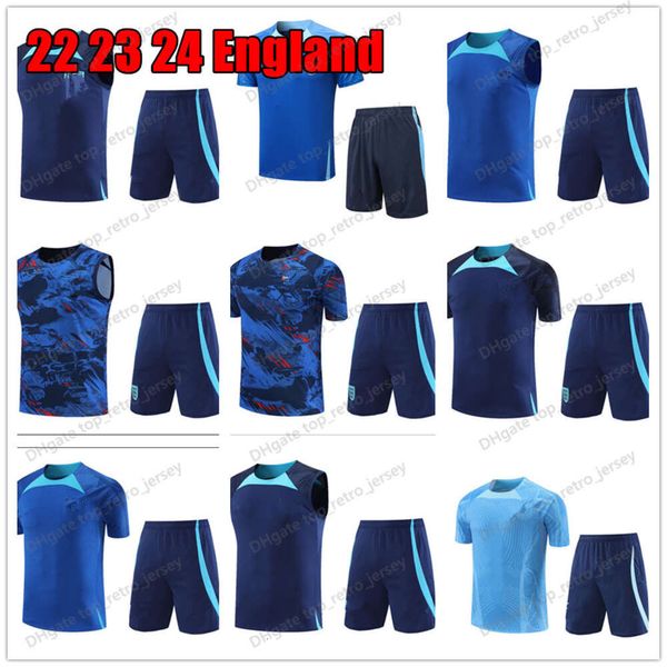 2023 INGLATERRA treino camisas de futebol terno de treinamento KANE STERLING RASHFORD SANCHO GREALISH 22 23 24 nova Inglaterra nacional SHORTS kit survetement SPORTSWEAR top