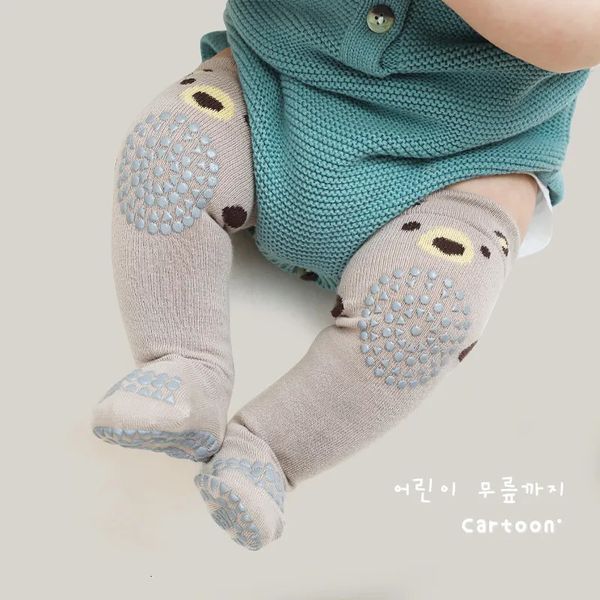 Crianças meias bonito dos desenhos animados bebê joelho almofada infantil crianças longo perna mais quente suporte protetor segurança rastejando cotovelo almofada 231013