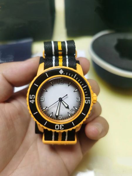 Мужские спортивные кварцевые часы Pacific Watch Ocean Watch Religio Masculino с прозрачной задней крышкой, полнофункциональные часы Five Ocean