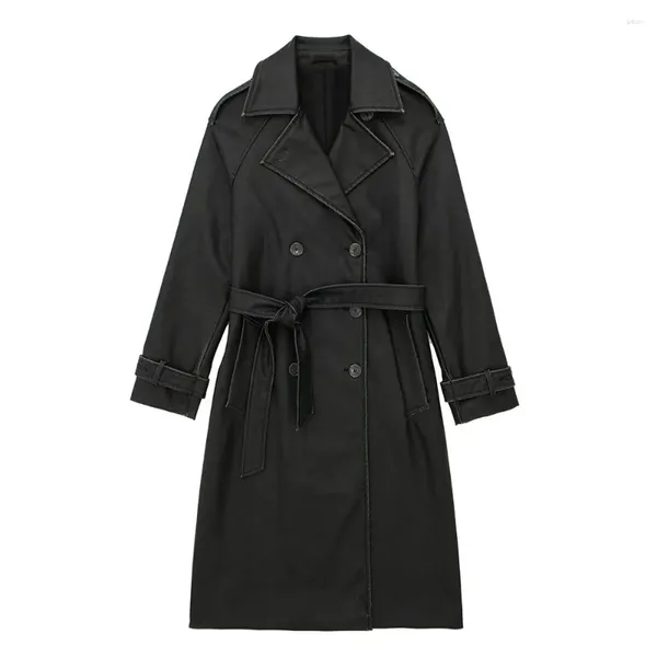 Женские траншевые пальто осень/зима 2023 Мода расстроенный