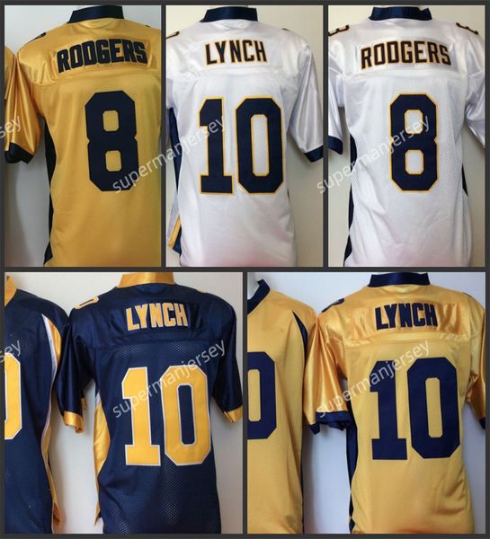 NCAA California Golden Bears Fußballtrikot 10 Marshawn Lynch 8 Aaron Rodgers genäht