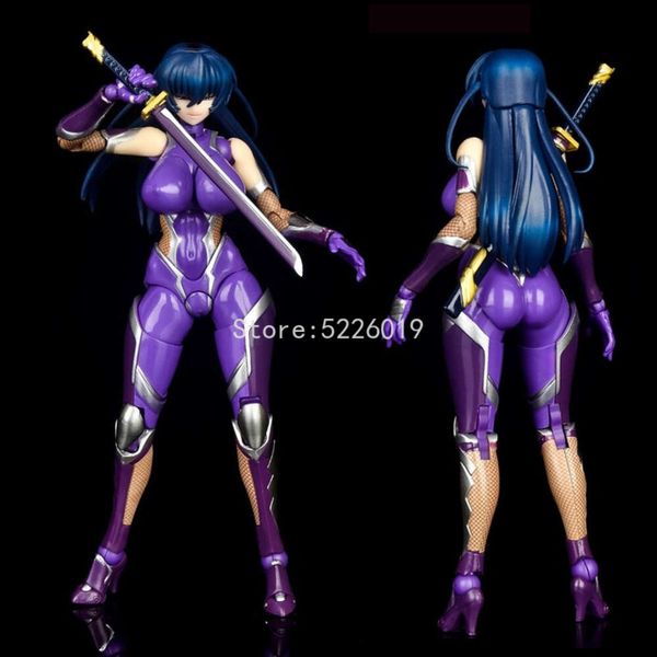 Brinquedos de dedo 16cm série taimanin segundo machado anime figura asagi igawa figura de ação nativo foguete menino igawa asagi estatueta modelo boneca adulta