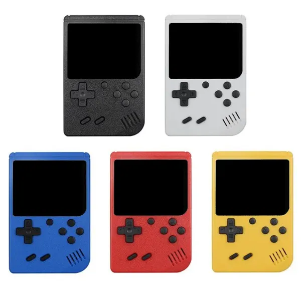 Console per videogiochi portatile 400 in 1 Mini lettori di giochi retrò a 8 bit Lettore AV Display LCD a colori da 2,8 pollici più grande Regalo per bambini