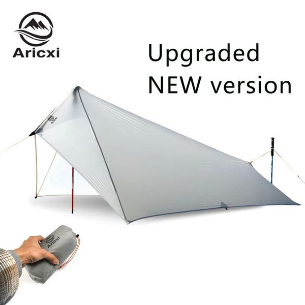 Tendas e abrigos Ultra Light Rain Fly Tent Tarp Impermeável 15D Silicone Revestimento Nylon Camping Shelter Canopy Rainfly Lightweight Tarp 231013