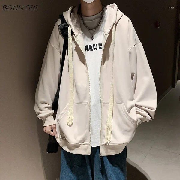 Giacche da uomo Uomini con cappuccio Studenti Moda coreana Streetwear Adolescenti Abbigliamento dinamico Baggy Tutto-fiammifero Semplicemente fantastico Bello Casual Zip up