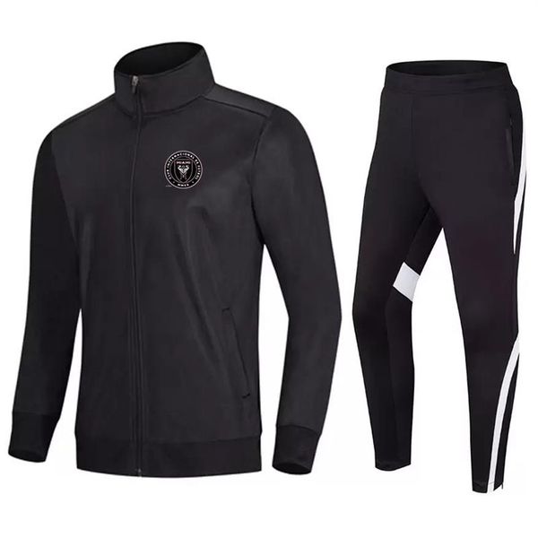 Inter Miami CF Herren-Trainingsanzüge, Fußballbekleidung, Uniform, Fußballjacke, Sportbekleidung, schnell trocknend, Sporttraining, Laufen, Basketball, w341Z