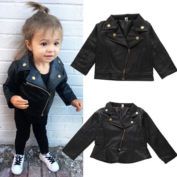 Jaquetas Bebê Meninos Meninas Pu Jaquetas Criança Menino Jaqueta Legal Para Menina 18m-5T Crianças Casacos Windbreaker Roupas Crianças Outerwear 231013