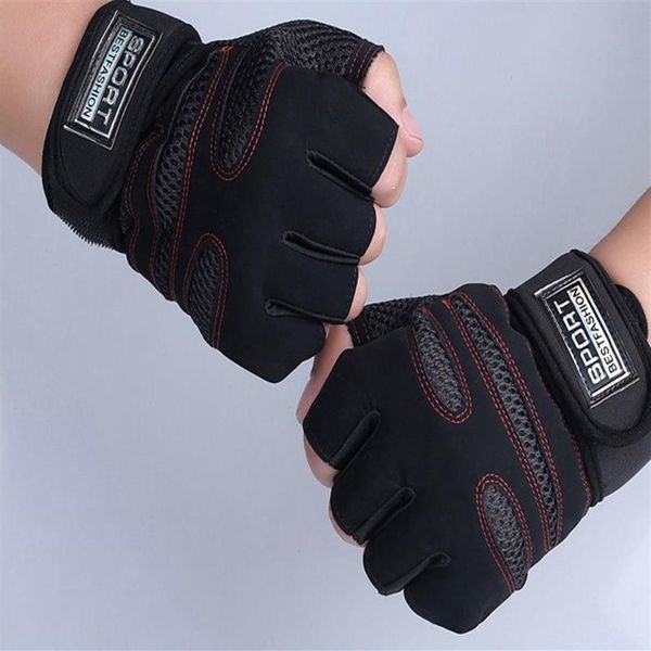 Whole-A34 Gewichtheben Gym Handschuhe Workout Handgelenk Wrap Sport Übung Training Fitness274F