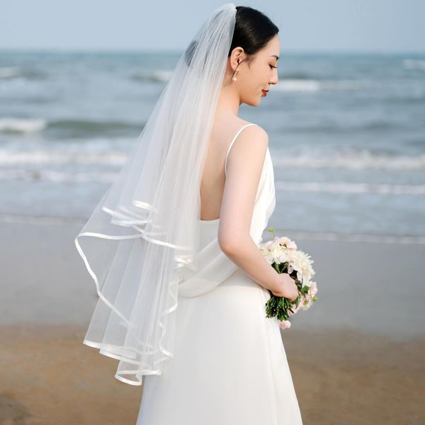 V21 Свадебная вуаль невеста - это карандаш, свадебные вуали 3 м, белая слоновая кость Свадебная вуаль Вуал.