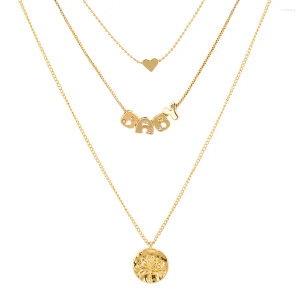 Ожерелья с подвесками 2023, зимнее модное простое милое стильное детское сердце с инкрустацией из прозрачного кристалла, трехслойное ожерелье для женщин, подарок, модные ювелирные изделия
