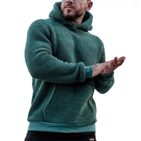 Erkek Hoodies Şık Tasarım Erkek Hoodie Şık Peluş Sweatshirt Kış Sonbahar Kişiselleştirilmiş Sokak Giyim Külkü İçin Sıcak Kapşonlu Ceket