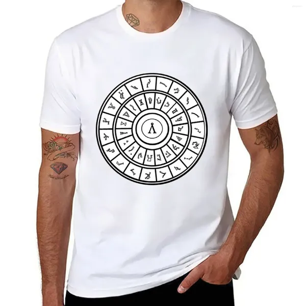 Polos masculinos Stargate: Dialing Ring T-Shirt Roupas Estéticas Camisetas Homem Simples Mens Camisetas Engraçadas