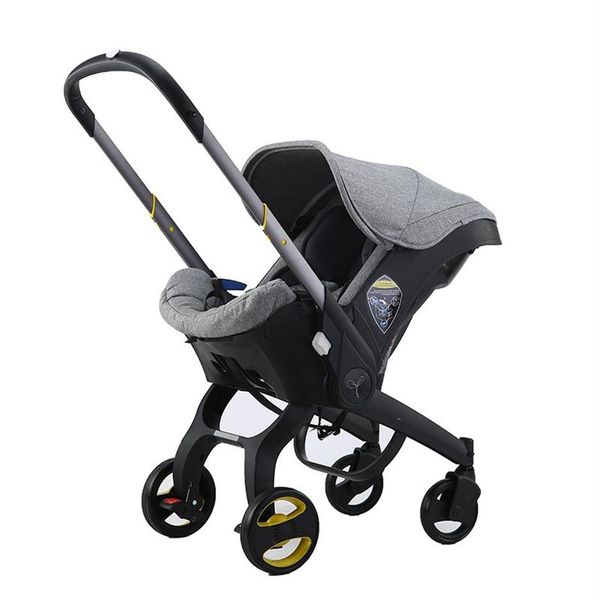 4-in-1-Autositz-Kinderwagen Bron Kinderwagen-Reisesystem, zusammenklappbarer tragbarer Wagen mit Autositz-Komfort für 0-4 Jahre alte Kinderwagen#245h