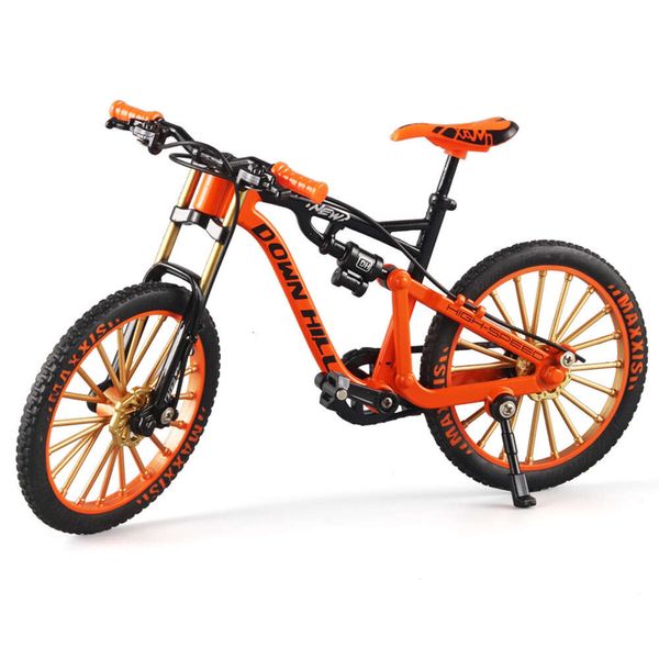 1/8 tricolor desaceleração mountain bike modelo esquerda e direita direção roda traseira pêndulo de simulação