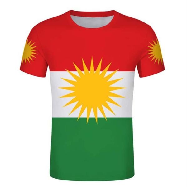 Männer T-Shirts Kurdistan Nation Kurd Kurdische Flagge T-shirt Kreative Runde Kragen Einfarbig Grafik Dalkurd FF Für Männer Casual311u