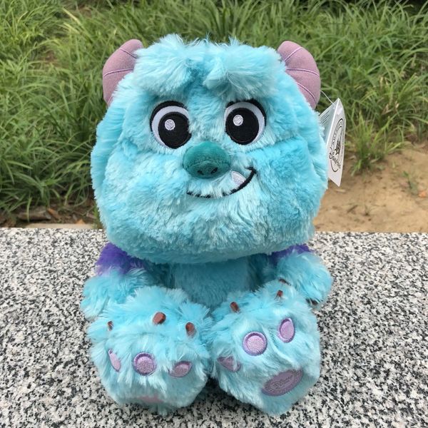 Bambole di peluche Sedute 26 cm Mostri peluche Baby Sulley Sullivan Animali di peluche Morbida bambola per bambini per ragazzo regalo 231013