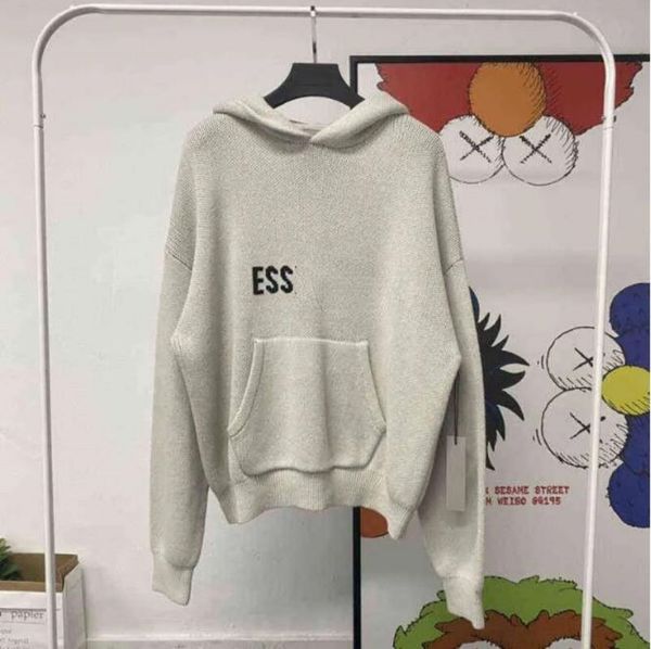 Felpa con cappuccio k Maglioni Maglioni larghi Maglieria casual Felpa con cappuccio Stile pigro ssent Uomo Donna US UK Moda Felpe leggere Abbigliamento essenziale Taglia S-XL