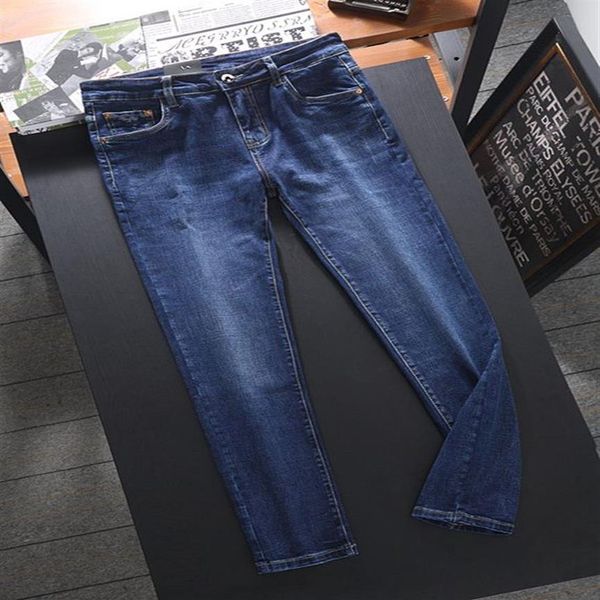 Herren-Jeans, gestuft, Grau, Schwarz, Designer-Hose, Übergröße 28–42, lässige mittelschwere Sommer-dünne Hose, normale Hose, neueste Liste von Fashi340J
