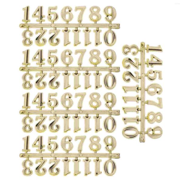 Relógios de parede DIY Relógio Número Árabe Reparando Números Autoadesivos Plástico Sign Art