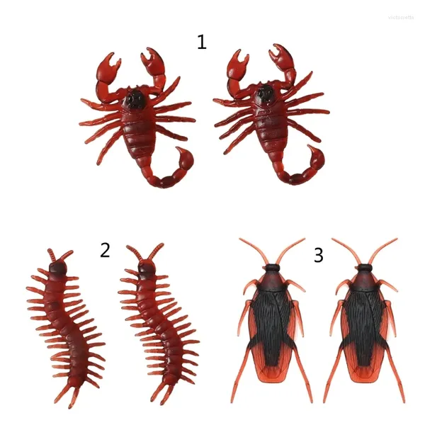 Ohrstecker Skorpion, weiches Silikon, gruselig, gruselig, Halloween-Kostüm-Zubehör, Direktversand