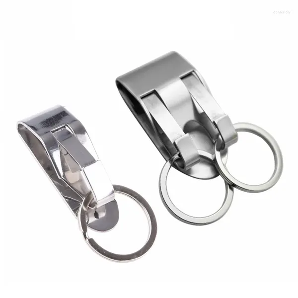 Portachiavi Cintura di sicurezza Clip-on per portachiavi Doppio/Singolo anello Uomo Home Office Supp