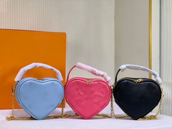 M81893 M82041 Pop My Heart Pouch Mini Love Bag Valentinstag gesteppte Handtasche aus weichem Leder mit Henkel und Designer-Luxuskette mit abnehmbarer Umhängetasche