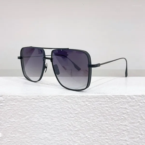 Occhiali da sole quadrati alla moda per donna uomo tendenza vintage design a doppio ponte occhiali da sole guida occhiali da viaggio