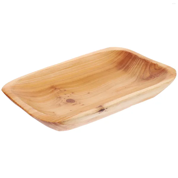Geschirr Sets Holz Tablett Snack Tisch Tasse Lagerung Tee Vintage Holz Obst Nüsse Servieren Haushalt